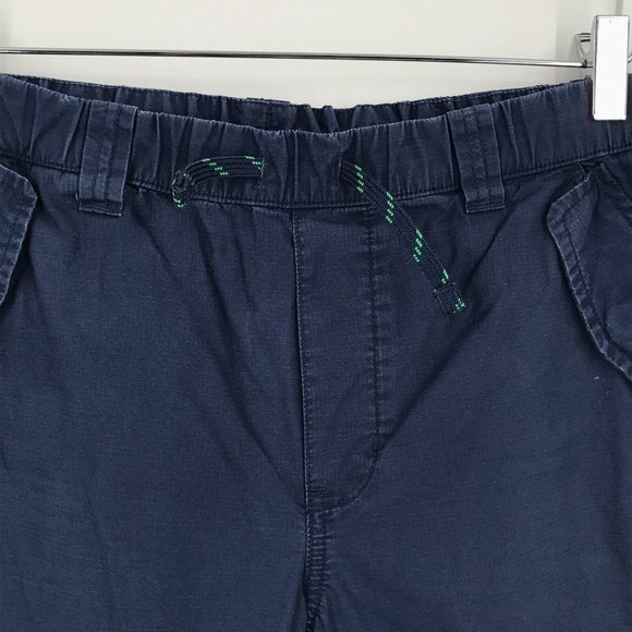 Ralph Lauren Ripstop Cargo Shorts Youth Boys 20 Blue Pony Pockets Elastic Hiking - Picture 8 of 16